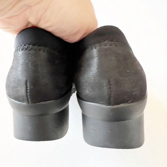 Clarks Cloudsteppers Black Fabric Wedges Women’s Size 8.5 Ortho Cushioned Comfy - Picture 7 of 10